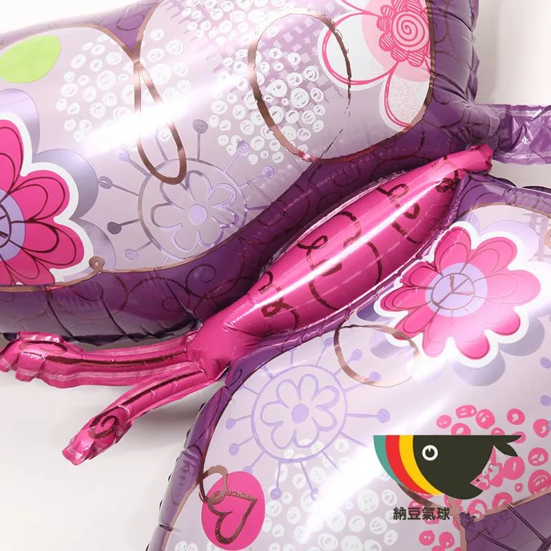 1 шт. 98*95 см большие фольгированные шары Бабочка розовый Гелиевый шар с днем