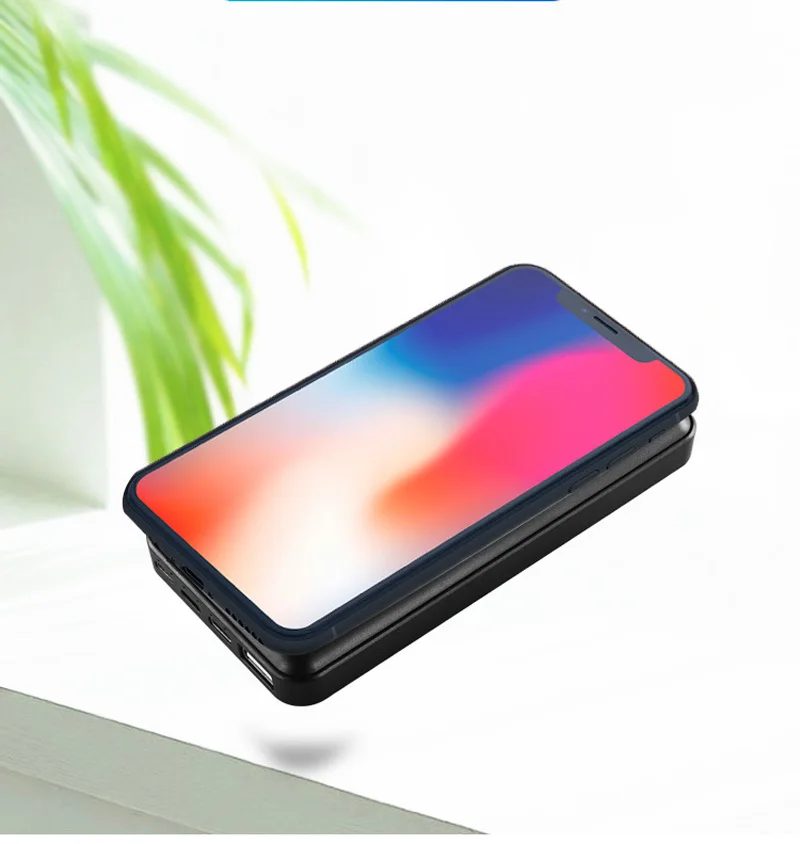 20000mAh Wireless Charger Power Bank For iPhone Xs 3 USB Battery With suction cup Powerbank Samsung S9 S8 | Мобильные телефоны и