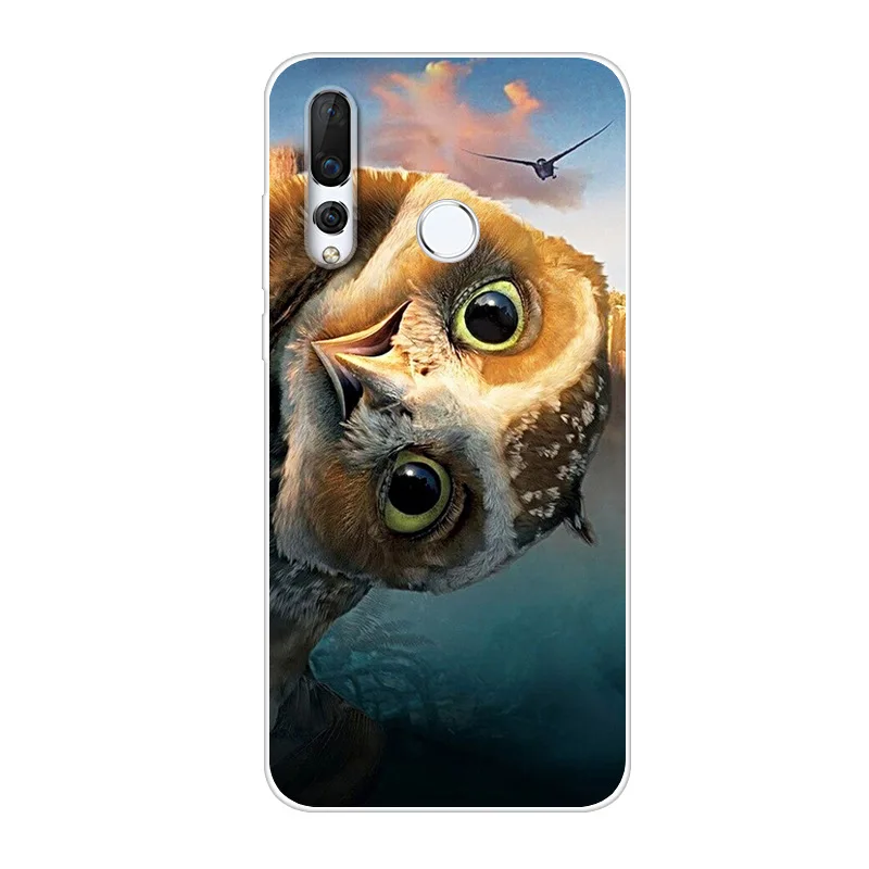 Phone Case For Huawei Nova 3 4 Soft Silicone TPU Fashion Flower Painted Back Cover |