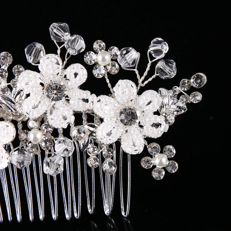 Для женщин волос Расчёски и гребни для Ювелирные изделия из жемчуга со Стразами