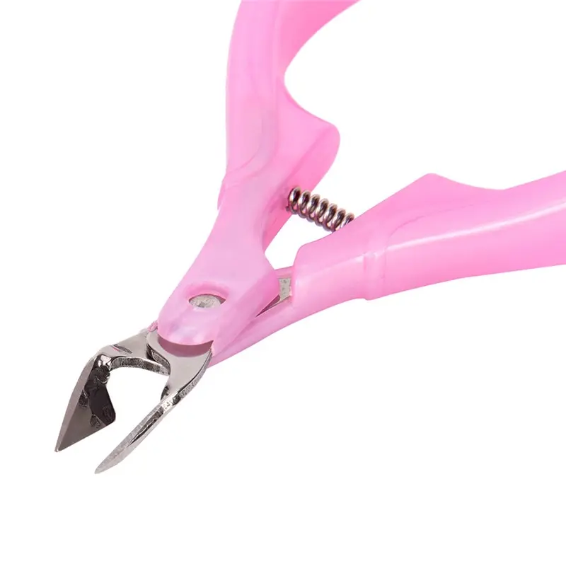 

Cuticle Scissors Nail Clipper Pink/Blue Color Cuticle Manicure Care Cutter Nippers Clipper Tool 2019 New
