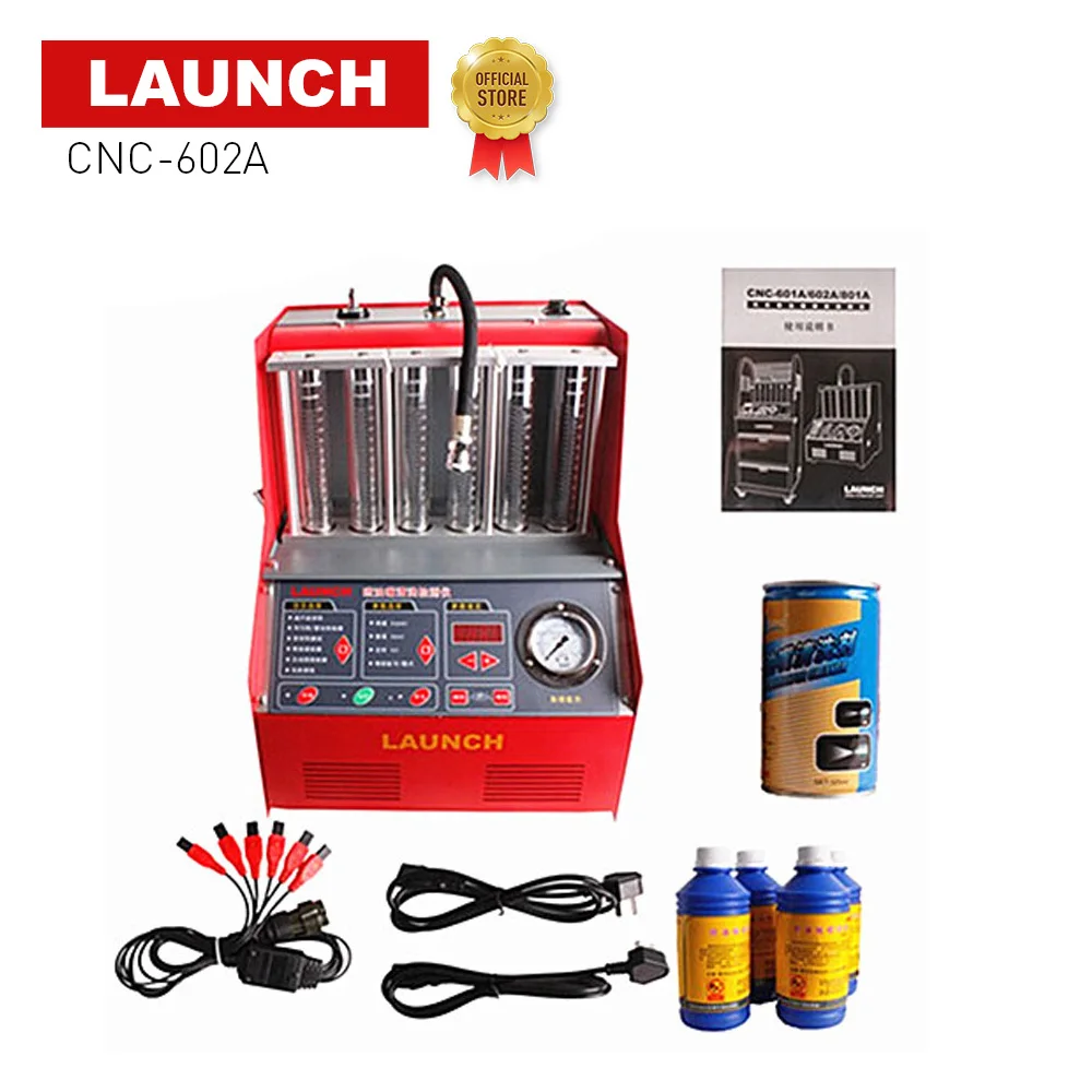 Launch CNC 602A CNC602A инжектор очиститель и тестер с английской панелью Бесплатная