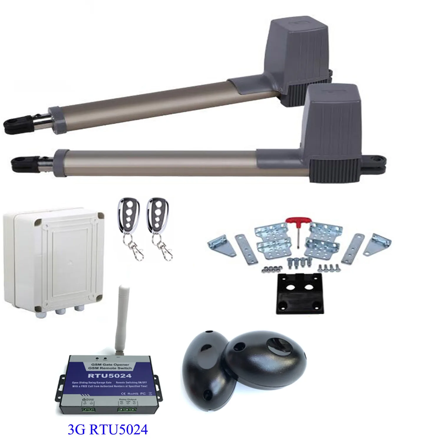 Kit 7 Сверхмощный 300 кг сила ac220в распашные ворота открывания двери операторские двигатели электрические ворота двигатели для распашных ворот открытые - Цвет: Kit 7