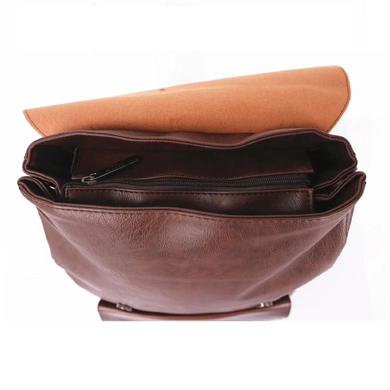 ежедневно рюкзак threebox мода pu кожа твердая коричневый черный площадку a4 застежка