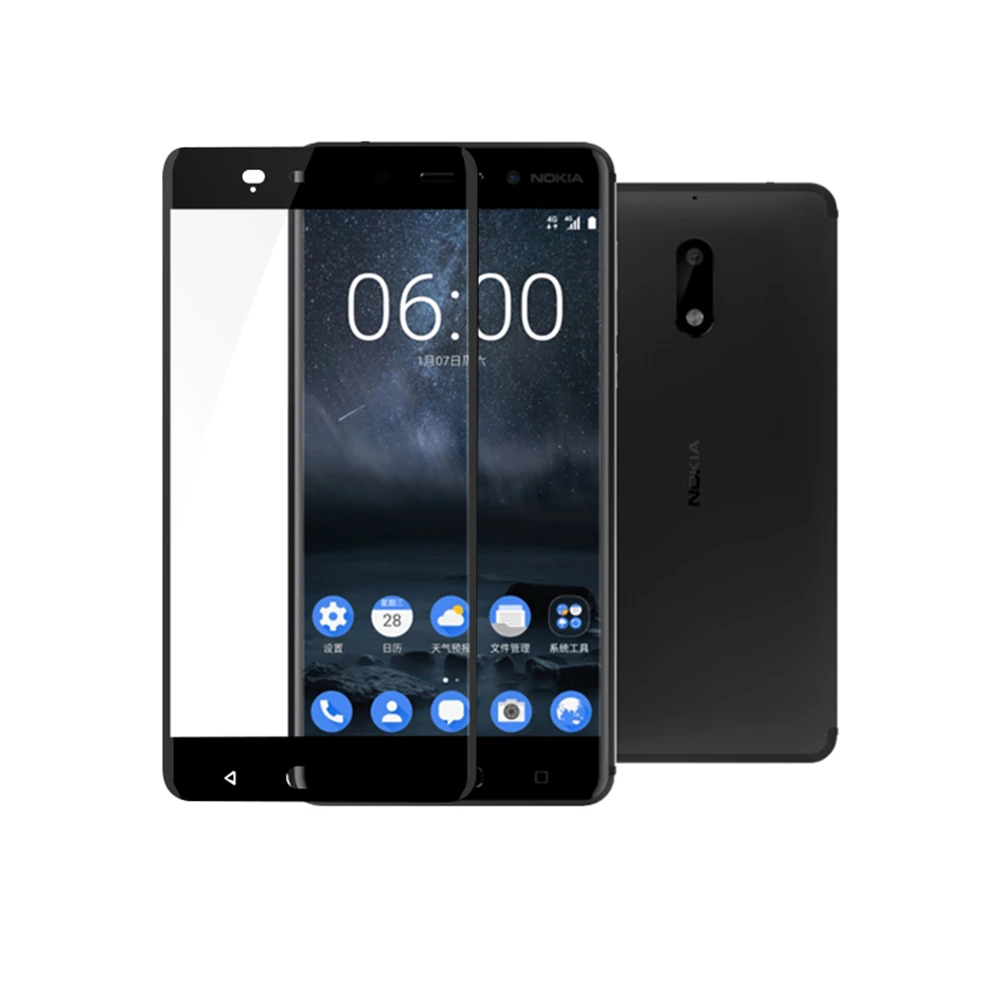 2 шт. для Nokia 5 закаленное Стекло 2017 Экран протектор Lumia Nokia5 TA 1053 полное покрытие