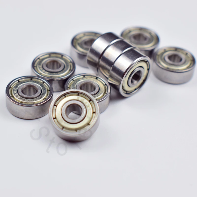 624ZZ 4*13*5(мм) 10 шт. Подшипник ABEC-5 подшипники 10 шт. металлический герметичный подшипник 624 624Z 624ZZ хромированный стальной подшипник