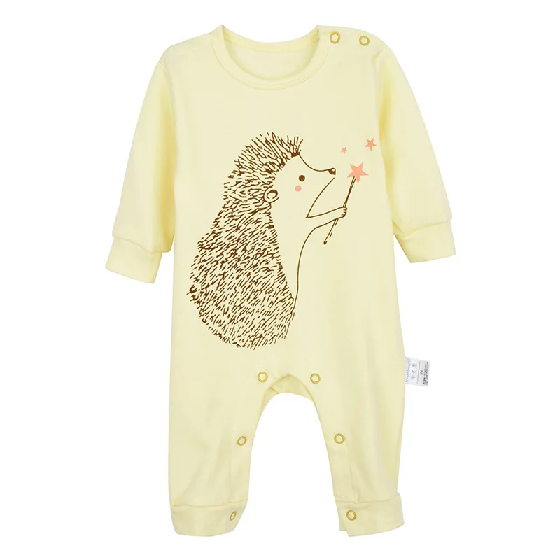 Детские комбинезоны Новинка одежда с рисунком для новорожденных из чистого