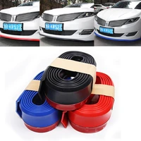2 5m car bumper lip skirt sticker anti scratch spoiler suv styling front rubber protector splitter valance chin protective trim