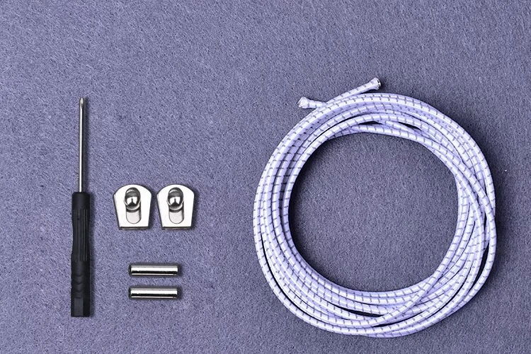Reflective White 1 пара не завязывать шнурки эластичный металлический замок светоотражающие шнурки для детей и взрослых быстрый ленивый шнурки кроссовок шнурки - Цвет: Reflective White