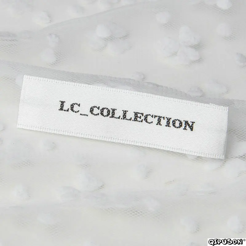 DH004 custom logo brand name woven clothing labels tags customized clothes garment etiquetas main label tag for | Дом и сад