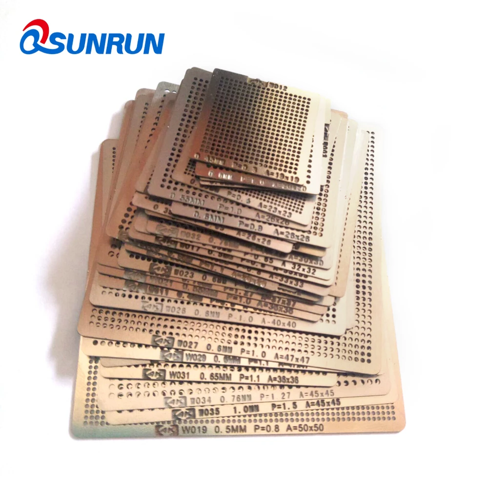 36 PCS Directly Heat Reball Reballing Universal Stencils Template Set Steel for the BGA IC Heated by Hot Air Machine|Детали