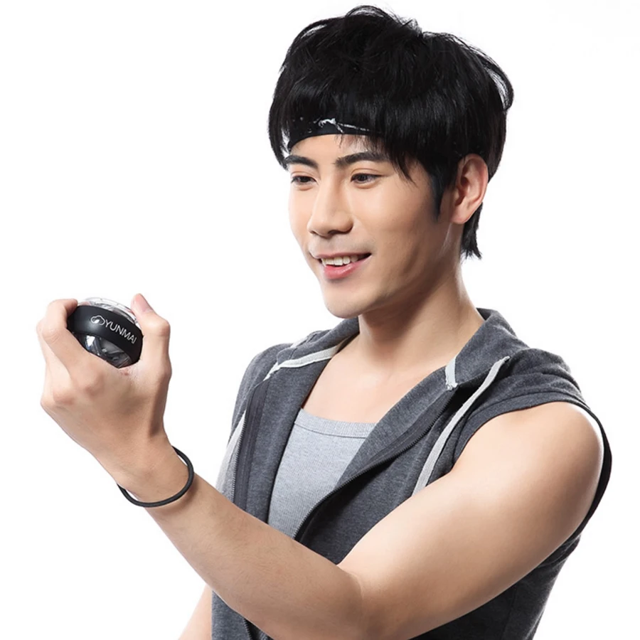 Xiao mi jia yunmai наручный тренажер светодиодный Gyroball эфирный Спиннер Гироскопический