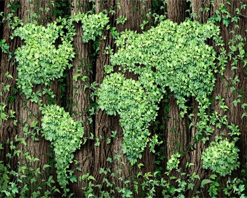 Wellyu пользовательские обои 3d фото фрески творческий мир карта Vine 3D гостиная ТВ фон