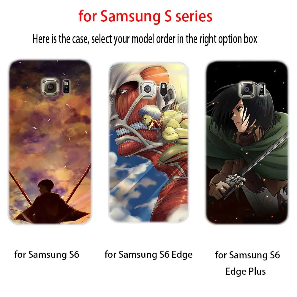 Мягкий силиконовый чехол для Samsung S30 S20 S11 S10 S9 S8 Plus lite 11e 10e Uitra S7Edge Attack On Titan