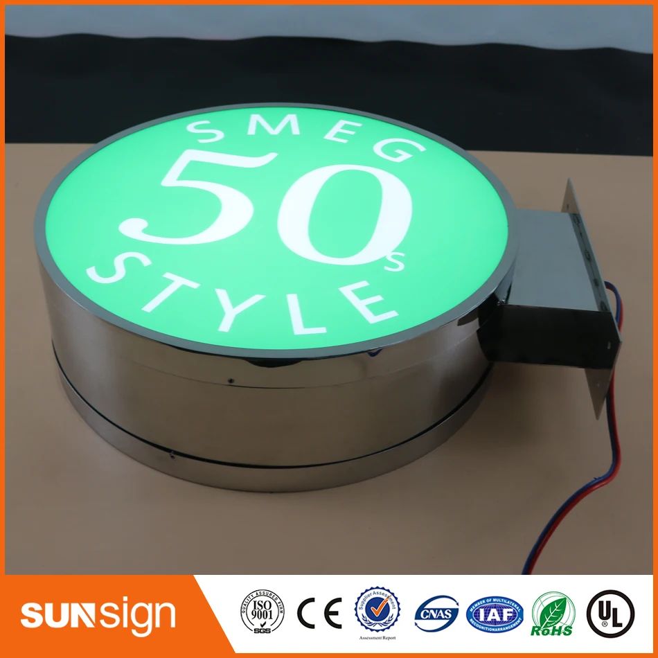 3D акриловый рекламный светодиодный подсвеченные буквы светильник ящик витрина