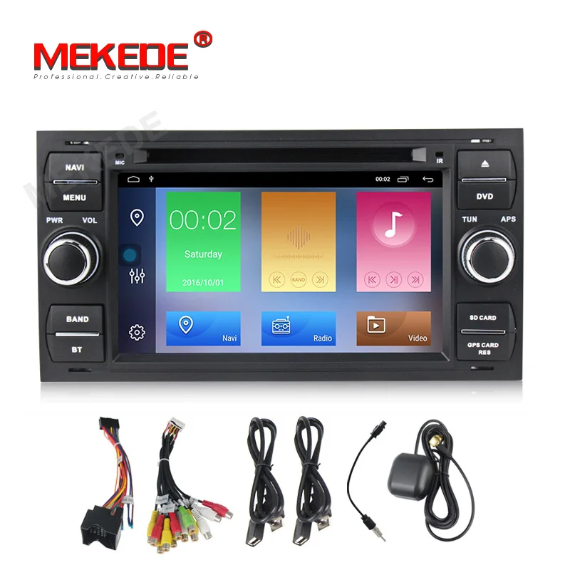 Android 9 2 + 3 2G автомобильный мультимедийный плеер gps Авторадио Din для Ford/Mondeo/Focus/Transit/C