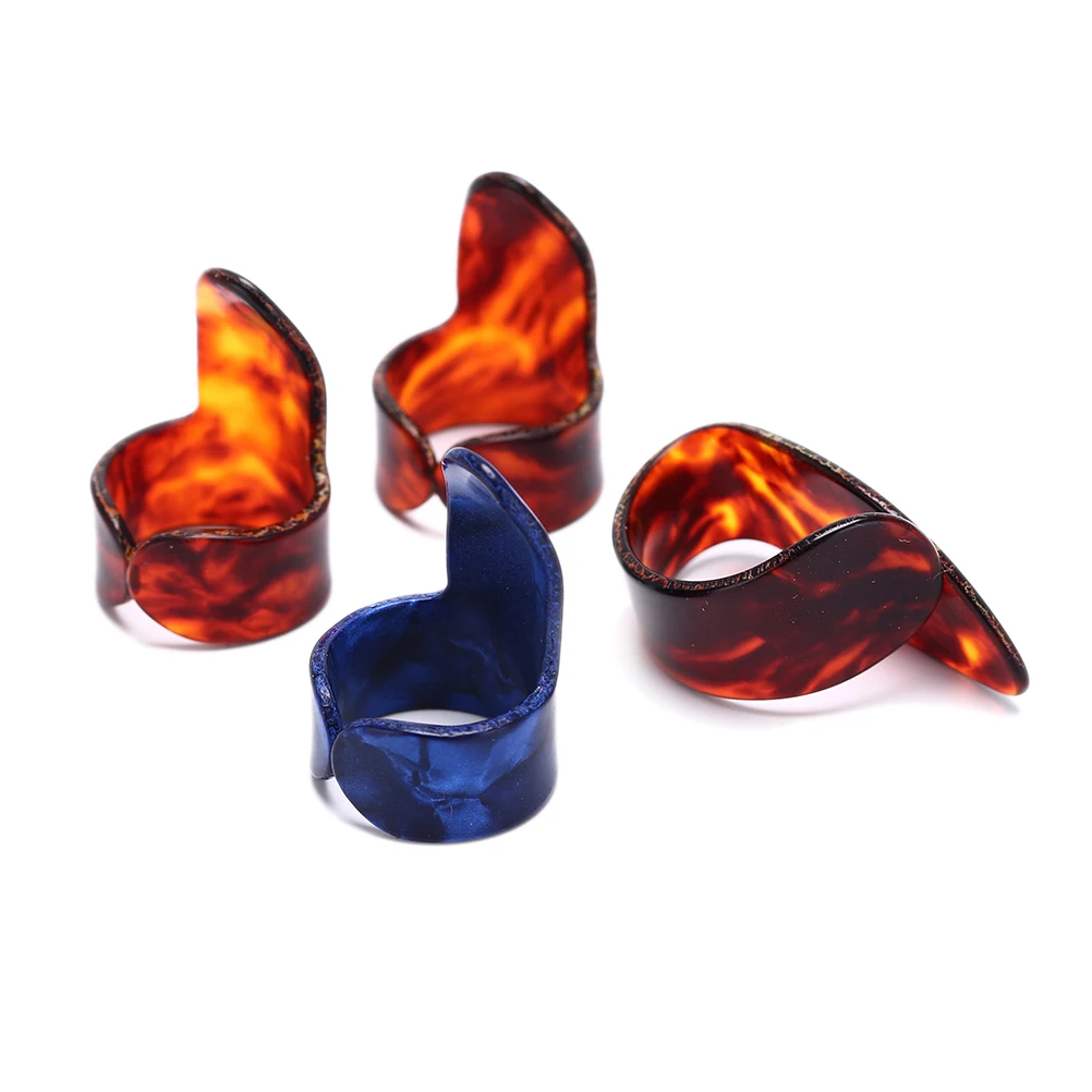 4 шт./компл. палец целлулоидные медиаторы для гитары пальца медиатор целлулоид с