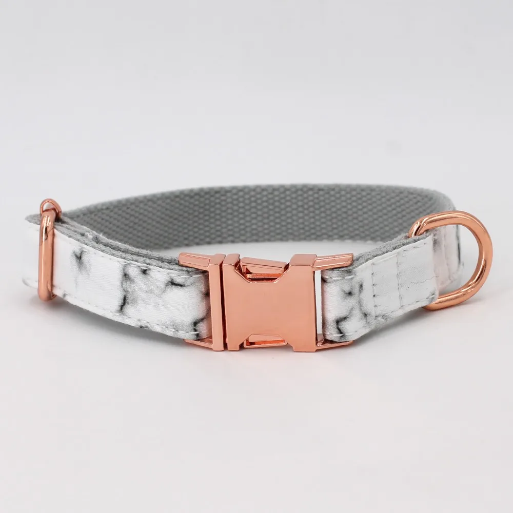 Мраморный ошейник для собак с галстуком бабочкой индивидуальный Регулируемый