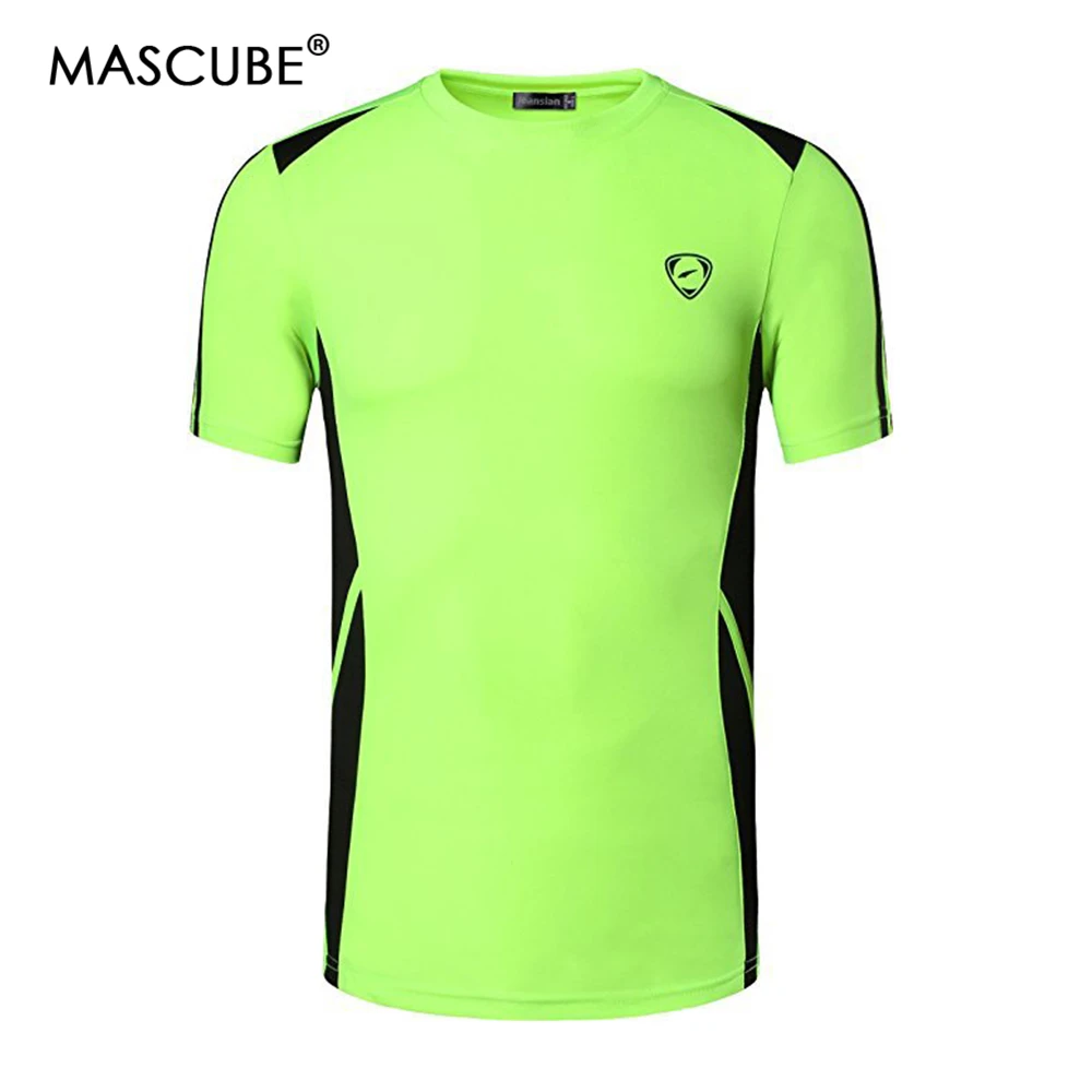 Мужская футболка с круглым воротником MASCUBE дышащая быстросохнущая короткими