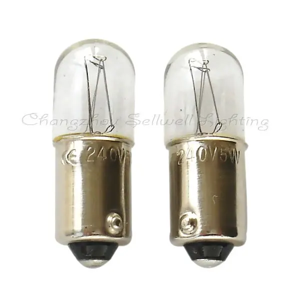 Миниатюрная лампа Ba9s T10x28 240 В 5 Вт лампочсветильник A025|miniature lamp bulbs|miniature lampminiature light
