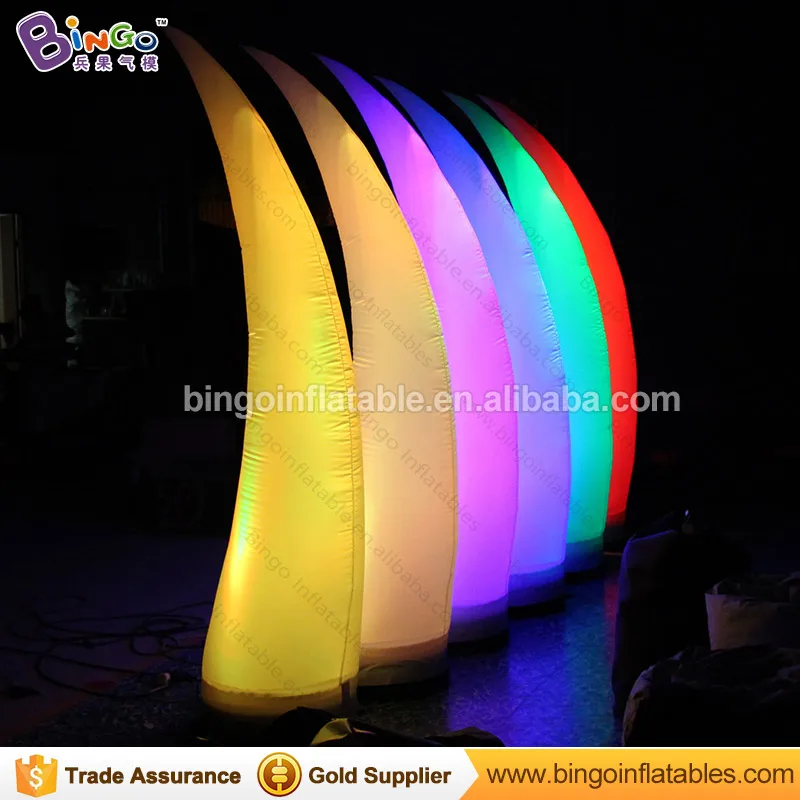 Красивые 2 5 м Высокие надувные цвета слоновой кости лампы/надувные Мамонт конус