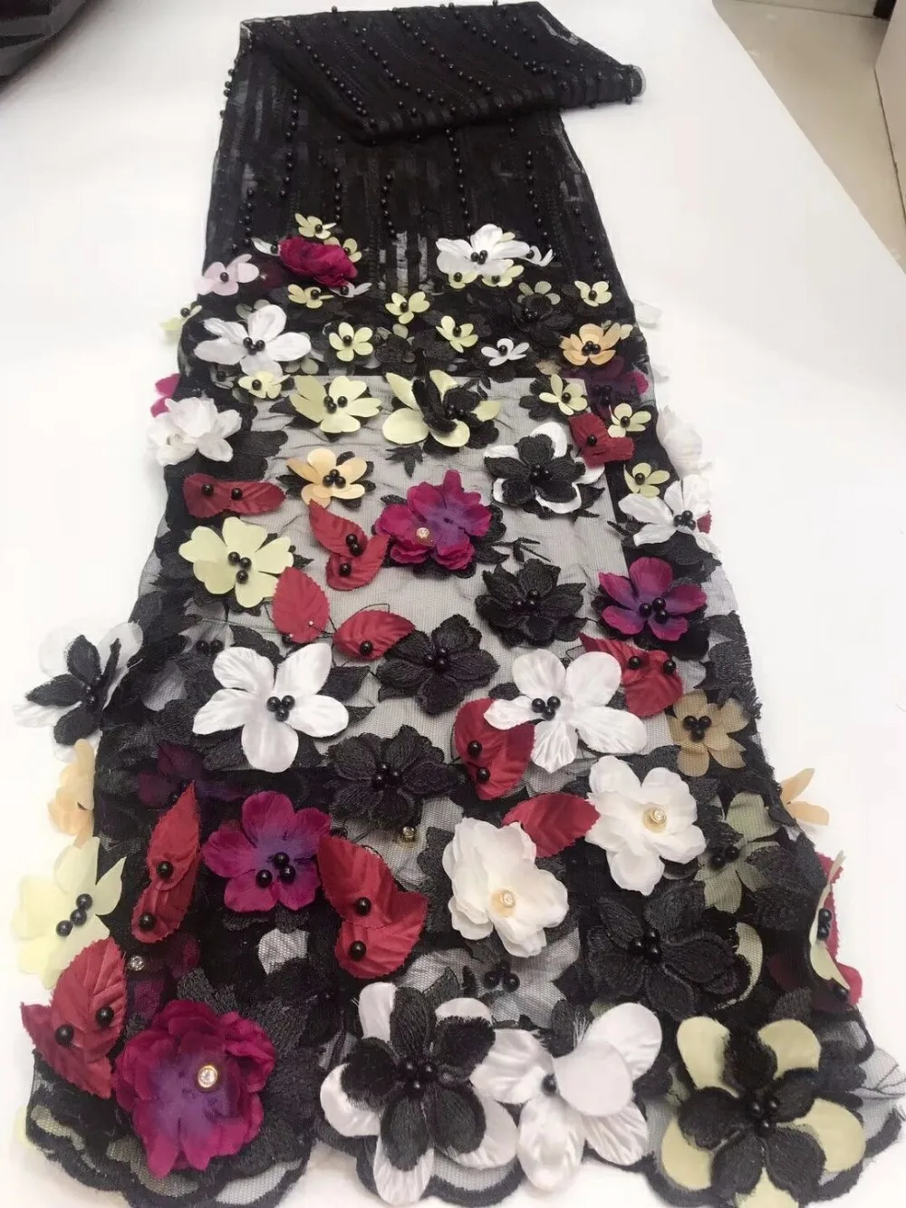 Ткань в африканском стиле кружевная ткань с очаровательной вышивкой камнями