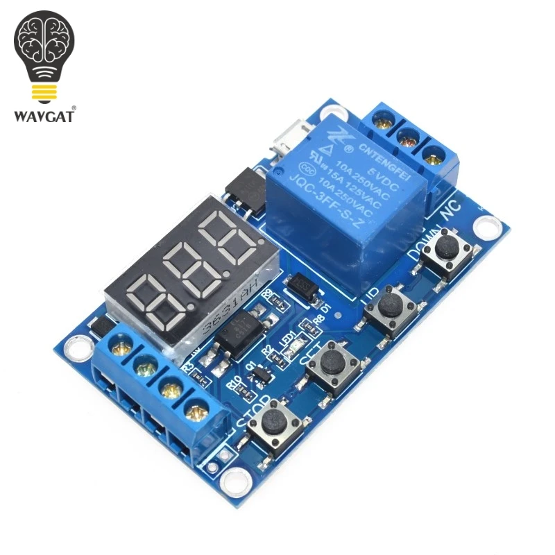 1 канал 5 В релейный модуль с задержкой времени триггер выключением/вкл циклом