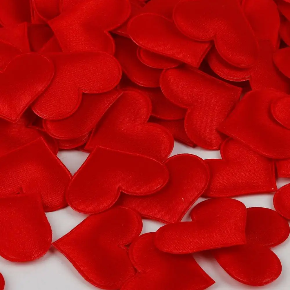 32x25mm Red Разные цвета, 100 шт, 2~ 3,5 см, губчатое сердце, свадебные конфетти, метательные лепестки для любви, подарок на день Святого Валентина, вечерние украшения для комнаты - Цвет: 32x25mm Red