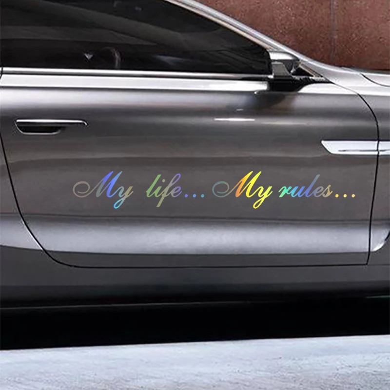 Моя жизнь... мои правила... Автомобильная наклейка 3D модный текст автомобильные