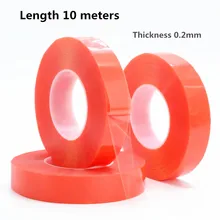 1 Roll Strong 0.2mm Thick 10 meter Acrylic Adhesive Double Sided Tape for phone Repair Tablet Display Lens LCD Screen Car paste