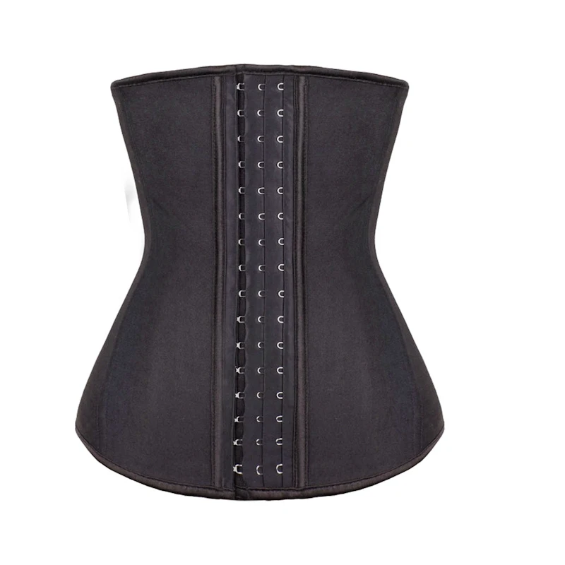 

100% Latex Waist Trainer long torso Corset 9 Steel Bone Slimming Belt Waist Cincher Modeling Strap Women Body Shaper Shapewear