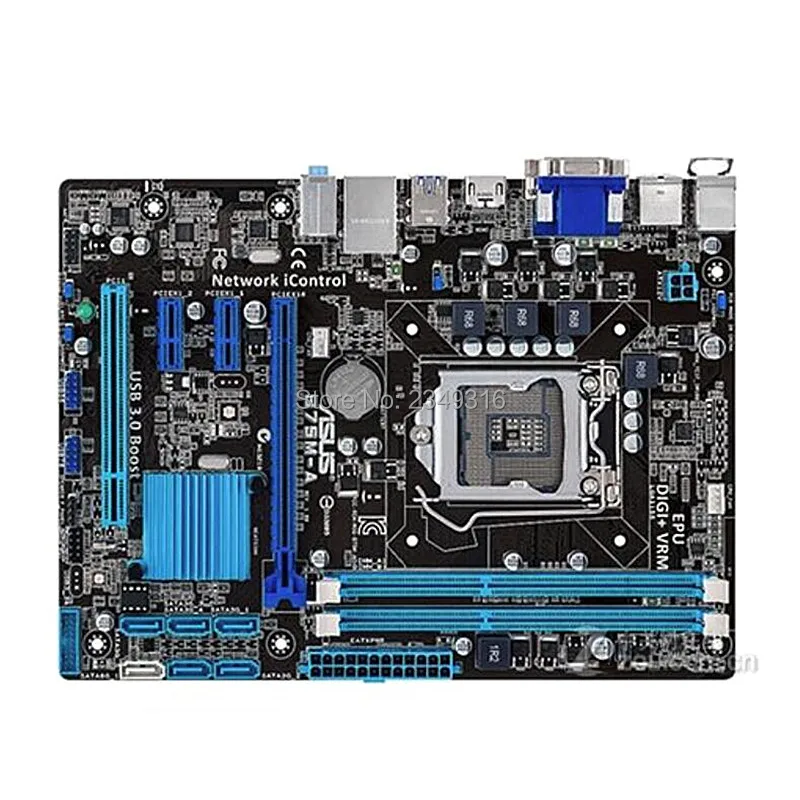 Для настольной материнской платы Asus б/у оригинальная материнская плата B75 Socket LGA
