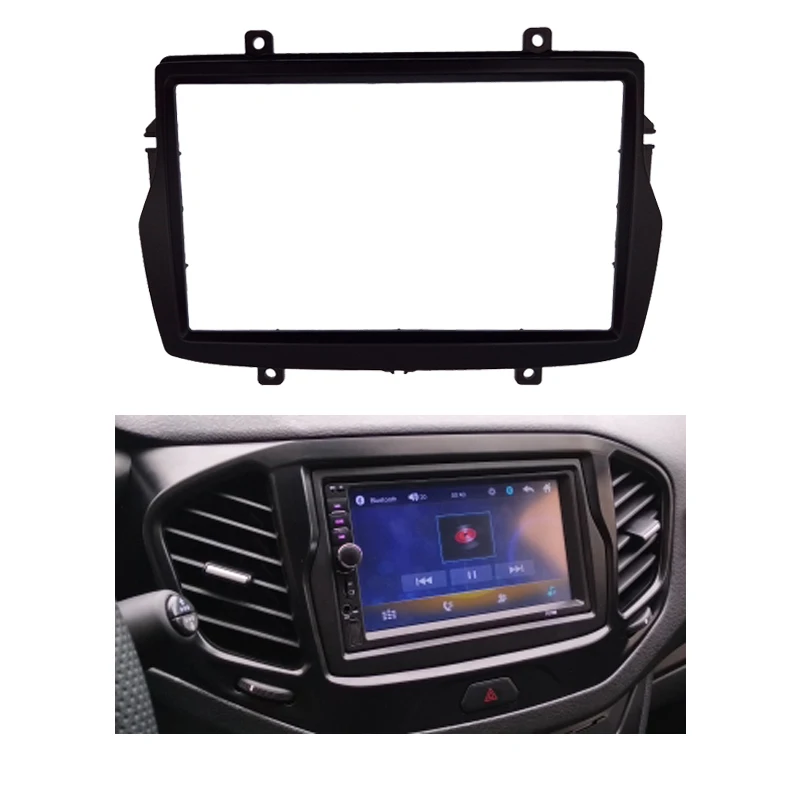 Двойная 2 Din панель для 2016 Daewoo Royale/Lada Vesta Радио DVD стерео крепление приборной панели
