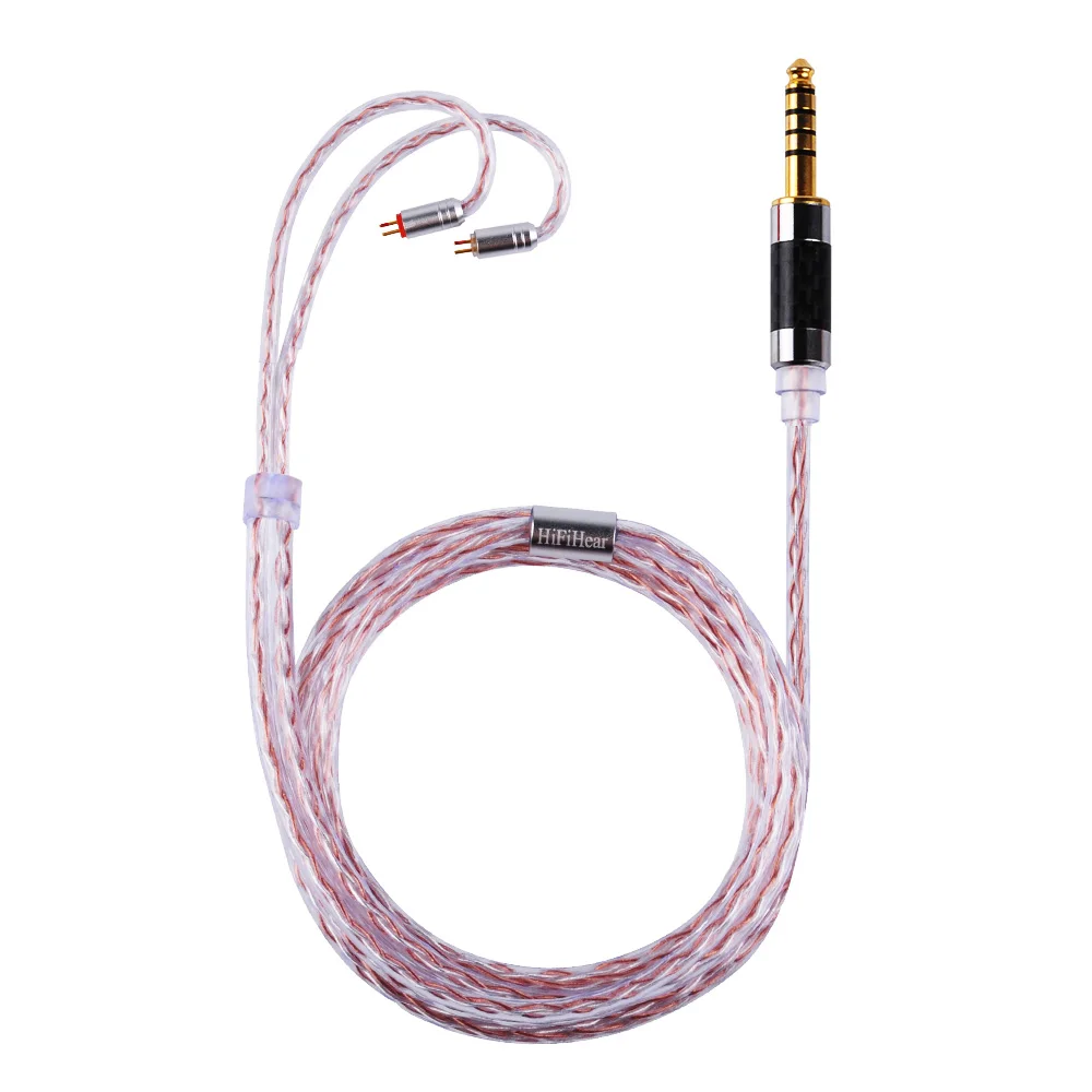 HiFiHear розовый Золотой кабель 2 5/3 5/4 4 мм сбалансированный с MMCX/2pin разъемом для LZ A5 A4