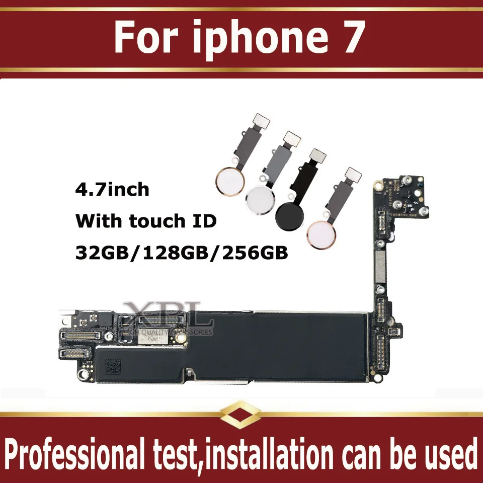 Оригинальная разблокированная материнская плата для iphone 7 с Touch ID/без ID