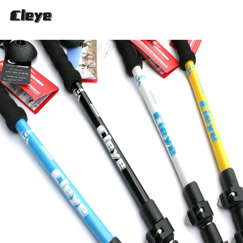 Профессиональные мужские легкие треккинговые палки Cleye телескопическая горная