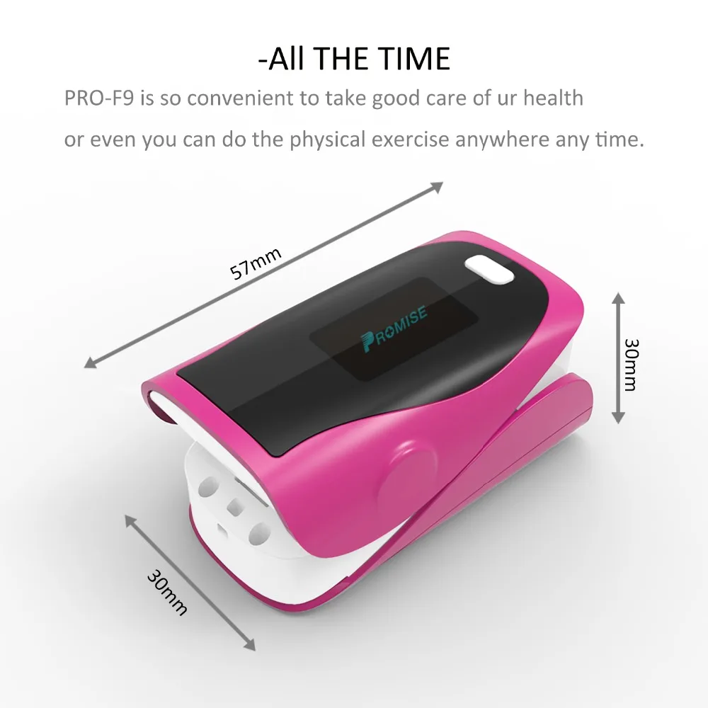 

PR+MISE M160blue+F9red Household Health Monitors Finger Pulse Oximeter ABS Silicone Sensor Equipment Pulsioximetro