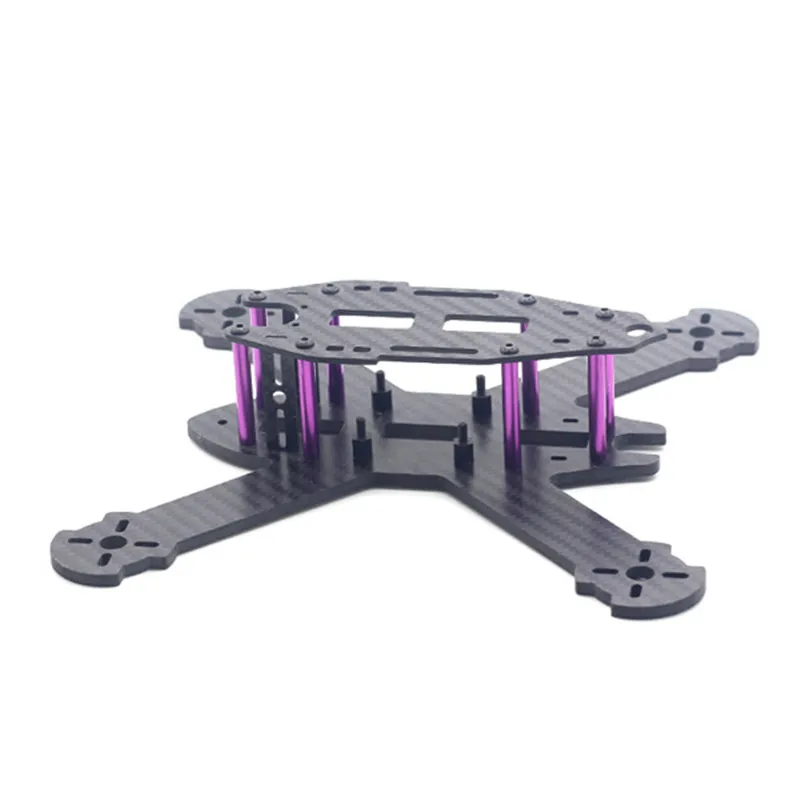 HSKRC TWE210 210 мм Колесная база 4 Arm 3K Углеродное волокно Тип X FPV гоночная рамка в