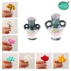 Миниатюрное Садоводство, овощи, цветы, декор для еды, ваза, мебель, наборы для кукольного дома, игрушки, пластиковые ремесла, Детский Рождественский подарок