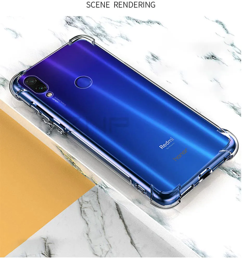 ZNP Силиконовый противоударный полный Чехол для Xiaomi Redmi Note 7 Redmi K20 Pro прозрачный мягкий чехол для телефона для Redmi 7 7A чехол