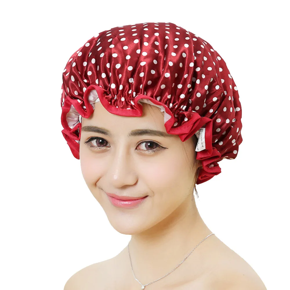 1 шт. Аксессуары для ванной комнаты Водонепроницаемый душ Кепки Эластичная лента