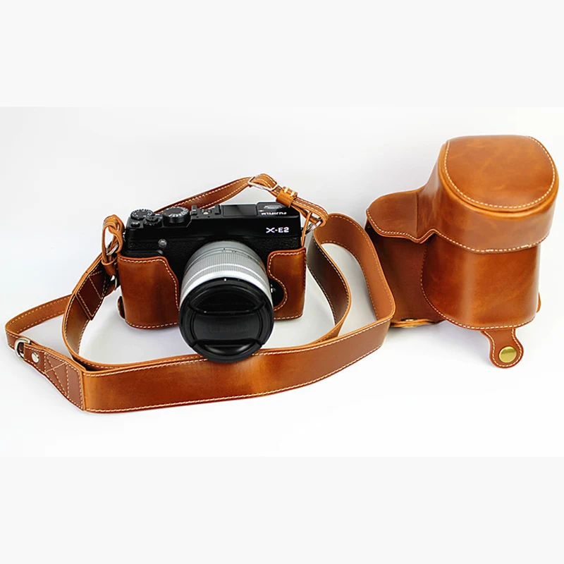 Высококачественный чехол для камеры из искусственной кожи Fujifilm XE1 X E1 Finepix E2 XE2 с