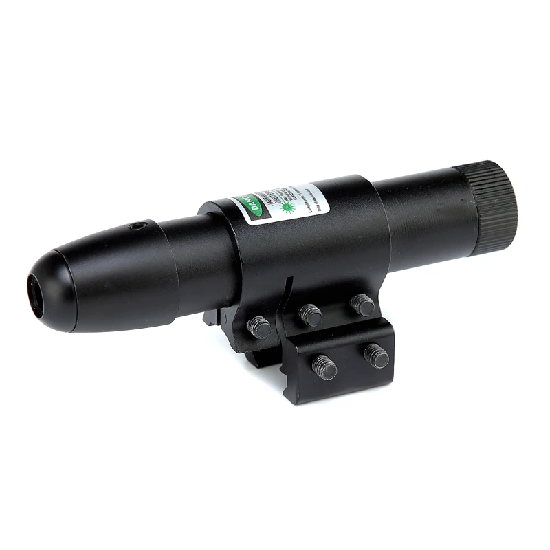 Tactical Adjustable 5mW Green Laser Sight Scope Designator For Hunting Riflescope Dual Rail Mount with battery | Спорт и развлечения