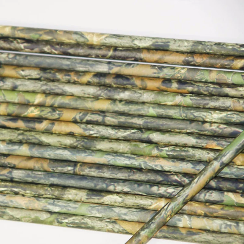 

OBAADTF 12Pcs The Arrow Shaft Diameter 6.2mm Maple Pure Carbon Rod Carbon Fiber Rod Bare Outdoor Accessories