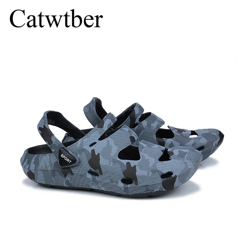 Catwtber модные Для мужчин Сабо Повседневное сад Садоводство закрытым носком