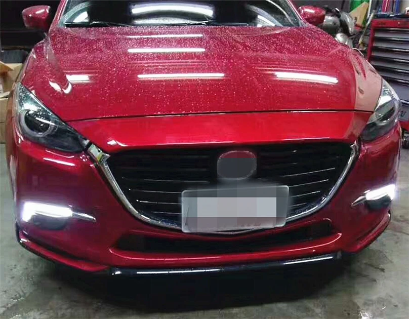 Автомобильная проблесковая для Mazda 3 Mazda3 Axela 2017 вождения DRL с желтым сигнал