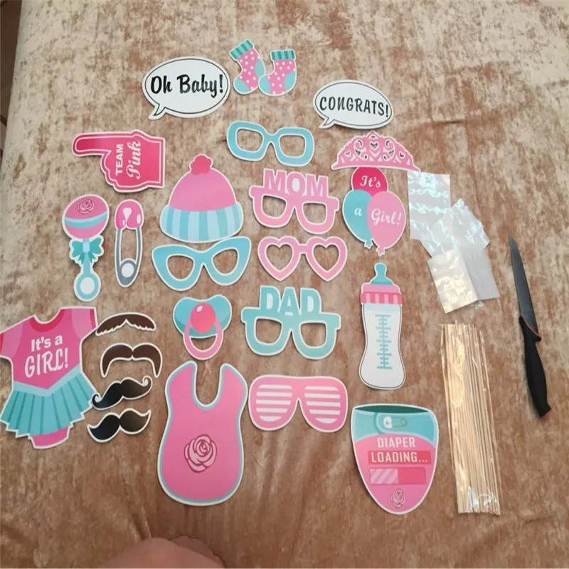 FANLUS It's Baby Shower Party фото стенд реквизит наборы на палочках набор из 30 шт | Дом и сад