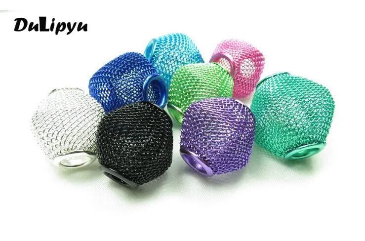 15 мм 25 шт./лот Bicone cube сетка с большим отверстием европейские металлические бусины