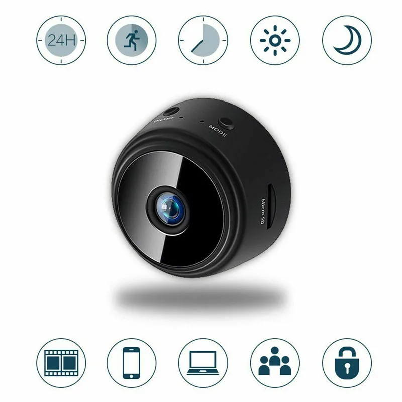 Мини-камера видеонаблюдения HD 1080P Wi-Fi с функцией ночного видения | Электроника