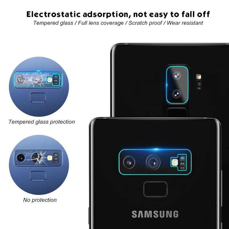 2 шт. защитное закаленное стекло для объектива камеры Samsung Galaxy Note 9 8 S8 S9 Plus A6S A8